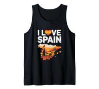 I Love Spain Cœur Cardinal Paysage Débardeur