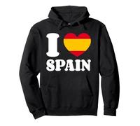 I Love Spain Drapeau Espagnol Cœur Amour Espana Sweat à Capuche