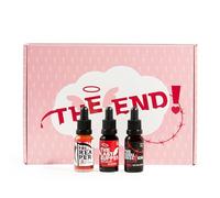 I LOVE SPICY The End - Coffret 3 Sauces Piquantes Extrêmes (3x20ml) avec Carolina Reaper & Trinidad Scorpion - Cadeau Épicé pour Fans de Piments et Défis