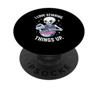 I Love Stirring Things Up Squelette Amusant pour Halloween PopSockets PopGrip Adhésif