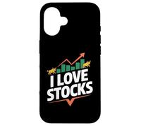 I Love Stocks Bull Market Passionné Coque pour iPhone 16
