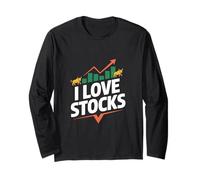 I Love Stocks Bull Market Passionné Manche Longue