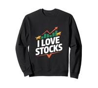I Love Stocks Bull Market Passionné Sweatshirt