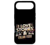 I Love Stories and Italian Food | Livre Amateur de pâtes Humour Coque pour iPhone Air