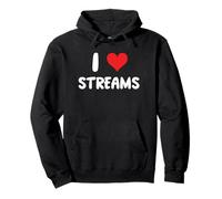 I Love Streams : pêche en rivière, pêche, pêche, pêche, streamer Sweat à Capuche