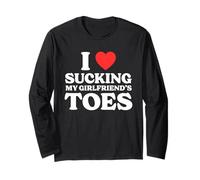 I Love Sucking My Girlfriend's Toes T-Shirt Manche Longue