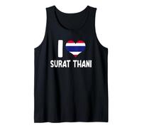 I Love Surat Thani Thaïlande Souvenir Drapeau thaïlandais Cœur Débardeur