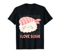 I love sushi drôle mignon animal crossing food kawaii sushi T-Shirt