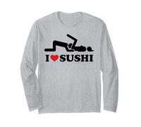 I Love Sushi. Hot Love Eat pssy Its Vegan Amour Saint-Valentin Manche Longue
