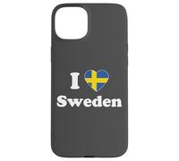 I Love Sweden I Heart Sweden Swedish Coque pour iPhone 15 Plus