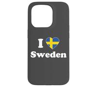 I Love Sweden I Heart Sweden Swedish Coque pour iPhone 15 Pro