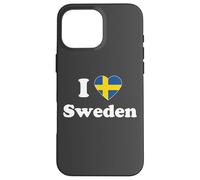 I Love Sweden I Heart Sweden Swedish Coque pour iPhone 16 Pro Max