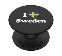I Love Sweden I Heart Sweden Swedish PopSockets PopGrip Adhésif