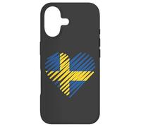 I Love Sweden Love Sverige Swedish Roots Coque pour iPhone 17