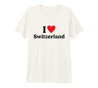 I Love Switzerland T-Shirt Haut de Gamme