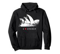 I Love Sydney Opera House Vintage Skyline J'aime l'Australie Sweat à Capuche