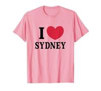 I Love Sydney T-Shirt, Homme, Rose, L