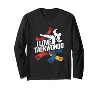 I Love Taekwondo Arts Martiaux Spirit Manche Longue