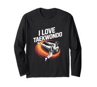 I Love Taekwondo Passion Arts Martiaux Manche Longue