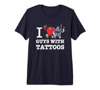I Love Tattoos I Love Guys with Tattoos T-Shirt Haut de Gamme