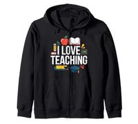 I Love Teaching Chapeau de Graduation Motif Tableau Noir Sweat à Capuche