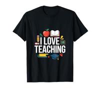 I Love Teaching Chapeau de Graduation Motif Tableau Noir T-Shirt