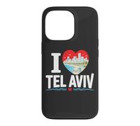 I Love Tel Aviv Israël Plage Méditerranéenne City Art Coque pour iPhone 13 Pro