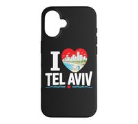 I Love Tel Aviv Israël Plage Méditerranéenne City Art Coque pour iPhone 16
