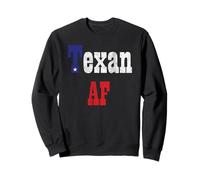 I Love Texan AF Drapeau d'État Vieilli - I Stand with Texas Sweatshirt