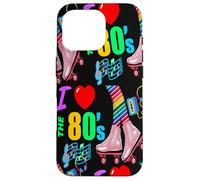 I Love The 80's Retro Rainbow Legs Patins à roulettes Rose Coque pour iPhone 16 Pro