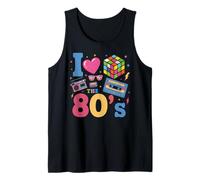 I Love The 80's Slogan, 80s-Themed Party Costume for Women Débardeur
