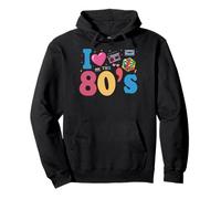 I Love The 80's Slogan, 80s-Themed Party Costume for Women Sweat à Capuche
