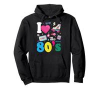 I Love The 80's Slogan, 80s-Themed Party Costume for Women Sweat à Capuche