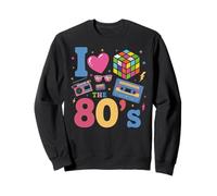 I Love The 80's Slogan, 80s-Themed Party Costume for Women Sweatshirt