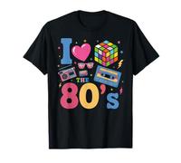 I Love The 80's Slogan, 80s-Themed Party Costume for Women T-Shirt