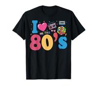 I Love The 80's Slogan, 80s-Themed Party Costume for Women T-Shirt