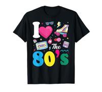 I Love The 80's Slogan, 80s-Themed Party Costume for Women T-Shirt