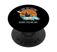 I Love The Feeling Before Peeling Out Whitewater Kayak PopSockets PopGrip Adhésif