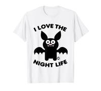 I Love The Night Life Funny Bat T-Shirt