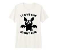 I Love The Night Life Funny Bat T-Shirt Haut de Gamme