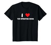 I Love The Operating Room - Médecin, infirmière, Chirurgien T-Shirt, Enfant, Noir, 4 Ans