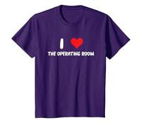 I Love The Operating Room - Médecin, infirmière, Chirurgien T-Shirt, Enfant, Violet, 4 Ans