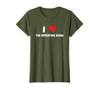 I Love The Operating Room - Médecin, infirmière, Chirurgien T-Shirt, Femme, Olive, L