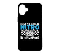 I Love The Smell of Nitro in The Morning Drag Racing Coque pour iPhone 16 Plus