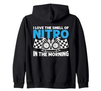 I Love The Smell of Nitro in The Morning Drag Racing Sweat à Capuche