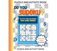 I LOVE THESE PUZZLES! Easy Level Sudoku Puzzles/FUN FOR TEENS & ADULTS: Paperback Cover (8.5 x 11-inches) 60 Easy Level Puzzles