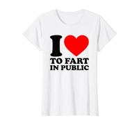 I Love to Fart in Public T-Shirt Graphique avec Valeur