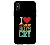 I Love to Make Boys Cry | Fatale Femme | Relation Coque pour iPhone X/XS