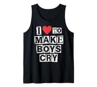 I Love to Make Boys Cry Funny Sassy Ransom Note Esthétique Débardeur