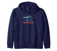 « I Love to Motorboat » Voilier Captain of The Sea Sweat à Capuche